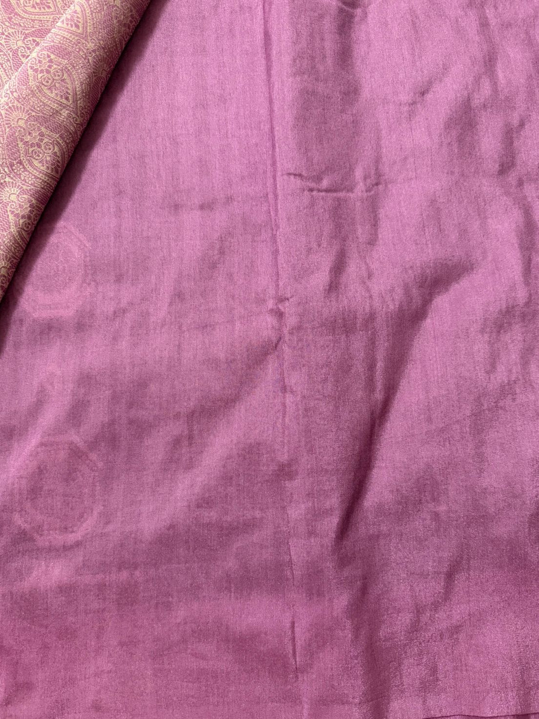Purple n Lilac-Butta Design-Banarasi Crepe Silk Saree