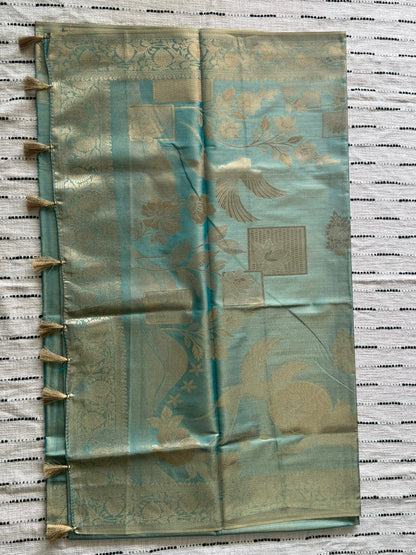 Blue-Tissue Saree