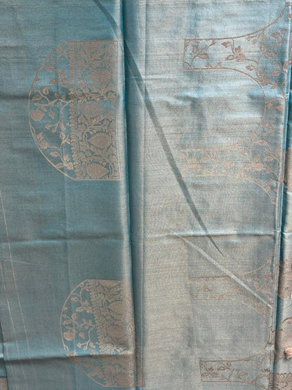 Blue-Tissue Saree